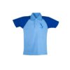 This Sky Blue Sleeves Navy Blue polo shirt is a distinctive part of the uniform at VVS English.