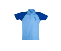 This Sky Blue Sleeves Navy Blue polo shirt is a distinctive part of the uniform at VVS English.