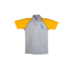 This Grey Tshirt Sleeves Yellow is likely a sports or casual wear option within the VVS Marathi school uniform.