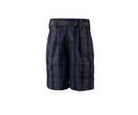 These Navy Blue Checks Half Pants are a practical and stylish option for students at VVS English.