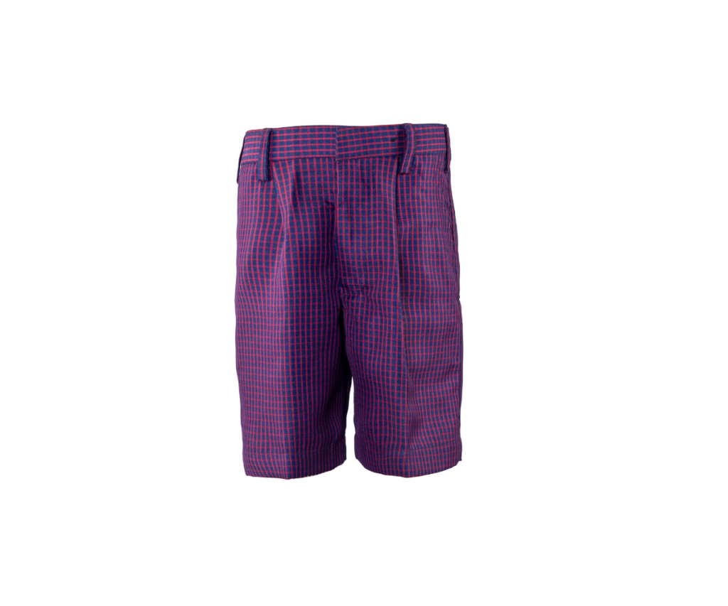 These Lavender-checks-Half-pant are a great option for students at VVS Marathi, offering a comfortable and stylish alternative for warmer days.