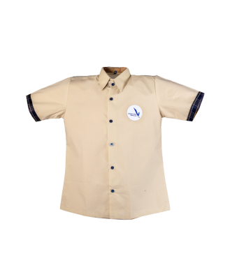 This Beige Shirt Boys is a standard part of the boys' uniform at VVS English.