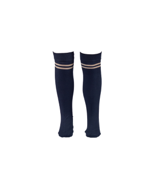 These Navy Blue Beige Strip Socks are likely part of the uniform at VVS English.