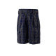 These Navy Blue Checks Half Pants are a practical and stylish option for students at VVS English.